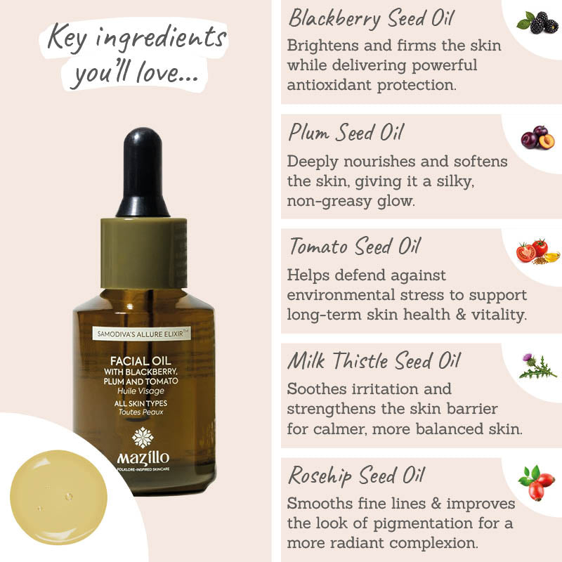 Mazillo Facial Oil | Youthful Glow for Skin – Beauty and the Boutique