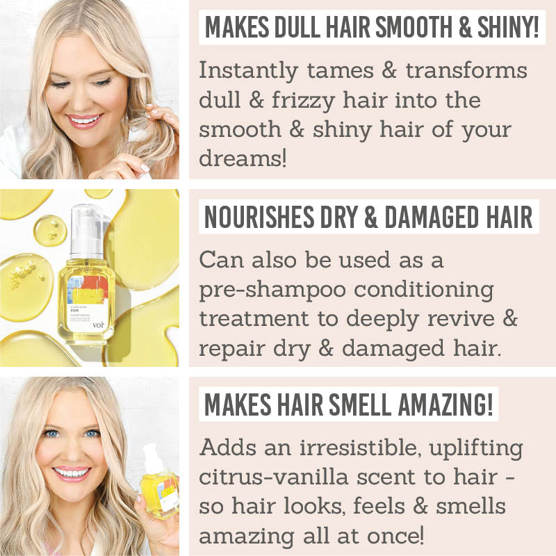 Benefits of Voir Haircare A Walk in the Sun Luxury Hair Oil
