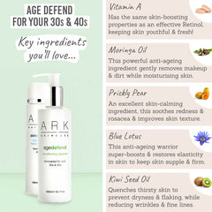 Ark Skincare Cleansing Duo Age Defend ingredients