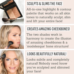 Benefits of Daniel Sandler Sculpt & Slim Effect Contour Face Powder