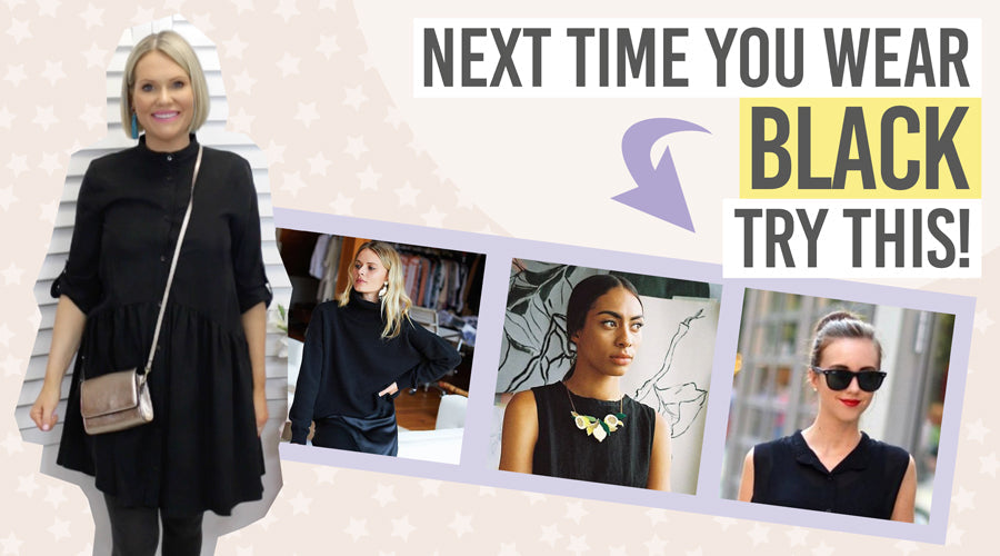 Katie's Style Tutorial - Next time you wear black try this - Beauty and the Boutique