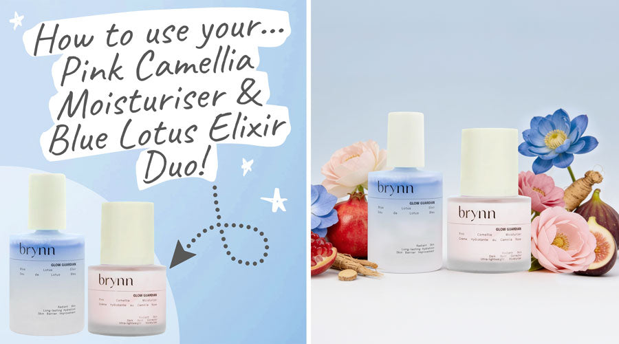 Brynn Beauty - Pink Camellia Moisturiser & Blue Lotus Elixir Duo
