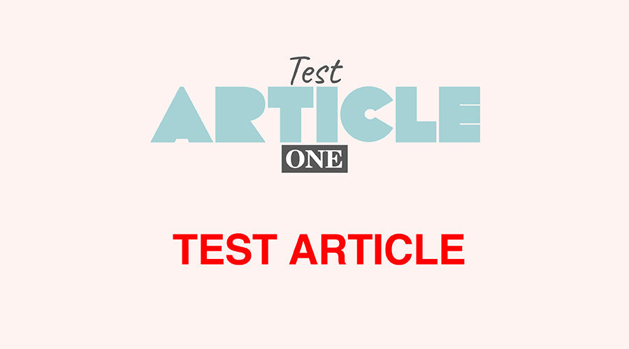 Test Article 1