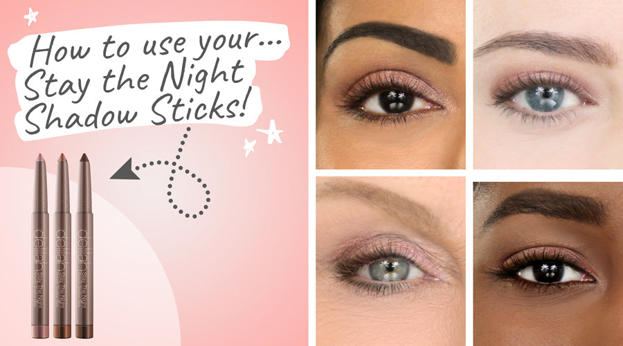 How to use your stay the night shadow sticks