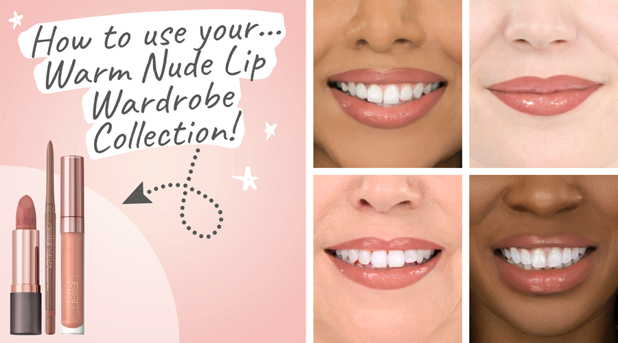 Delilah Warm Nude Lip Wardrobe Collection