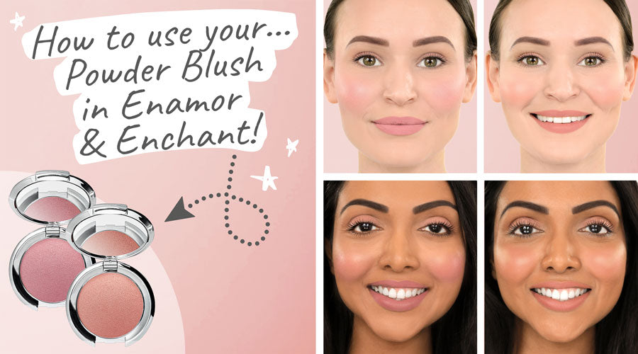 Nude Envie Powder Blush in 'Enchant' & 'Enamor'
