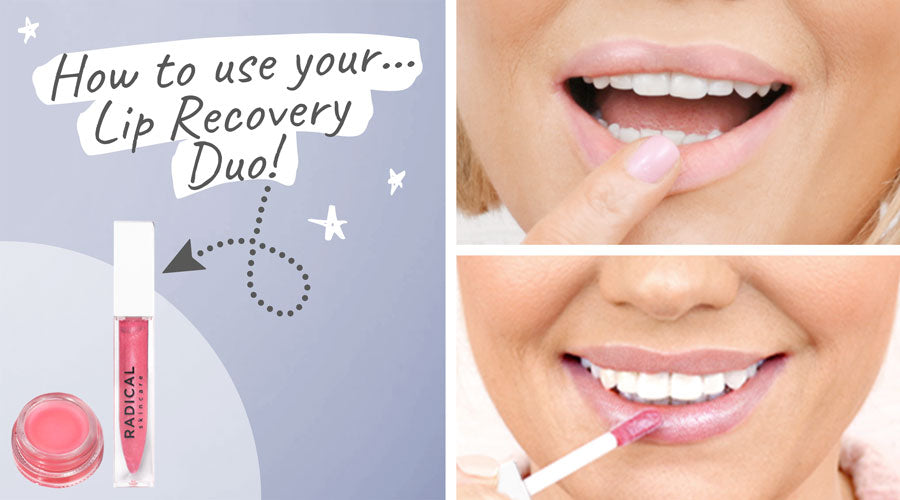 Radical Skincare - Lip Recovery Mask & Rose Lip Luster Gloss Duo