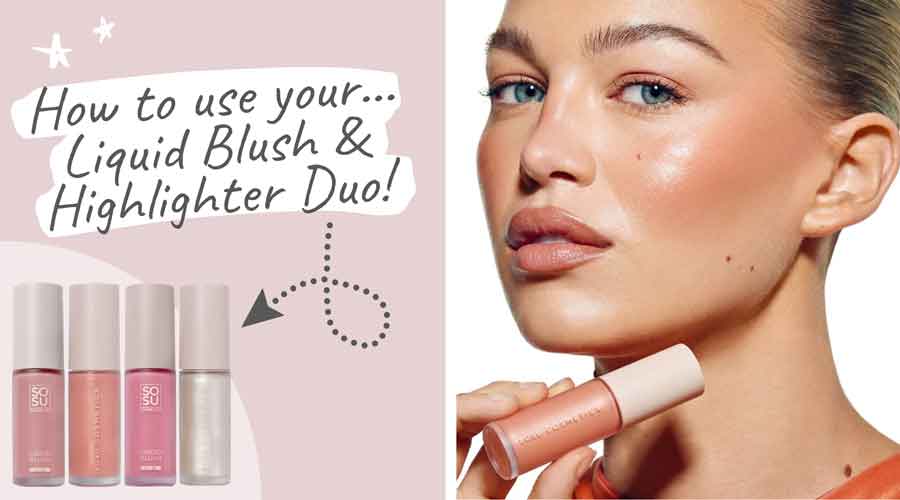SOSU Cosmetics - Liquid Blush & Highlighter Duo