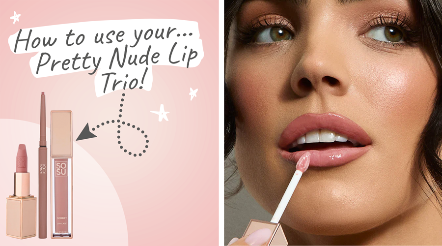 SOSU Cosmetics - Pretty Nude Lip Trio