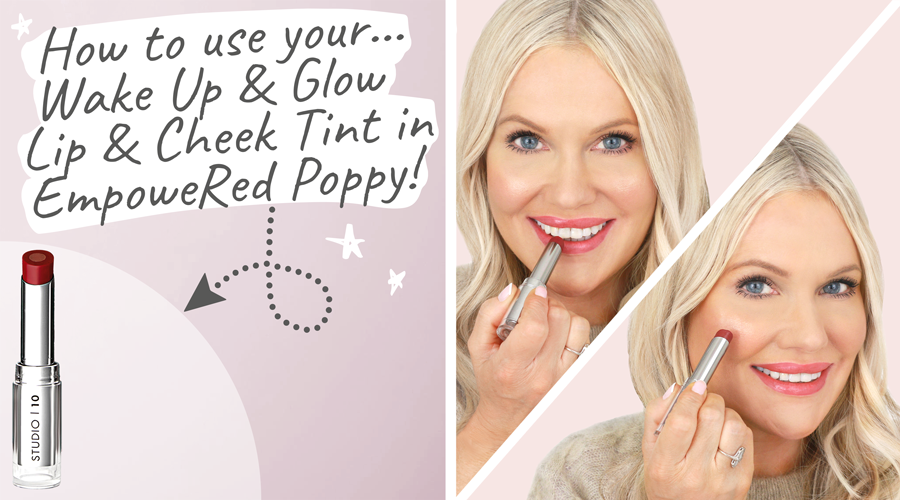 Studio 10 - Wake Up & Glow Lip & Cheek Tint in Empowered Red
