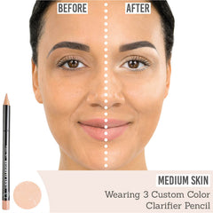 3 Custom Color Lifting and Clarifying Pencil on Medium skin