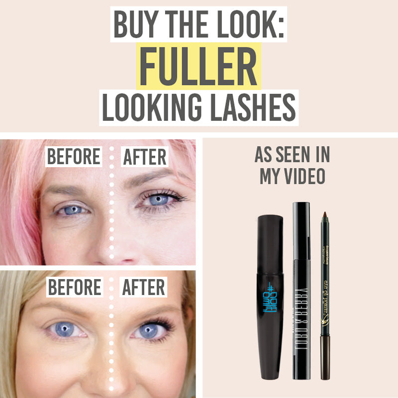 Fuller Looking Lashes Bundle before and after results