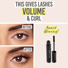 Award Winning Eye of Horus Goddess Mascara Black before and after results