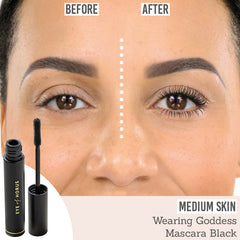 Eye of Horus Goddess Mascara Black on medium skin