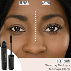 Eye of Horus Goddess Mascara Black on deep skin