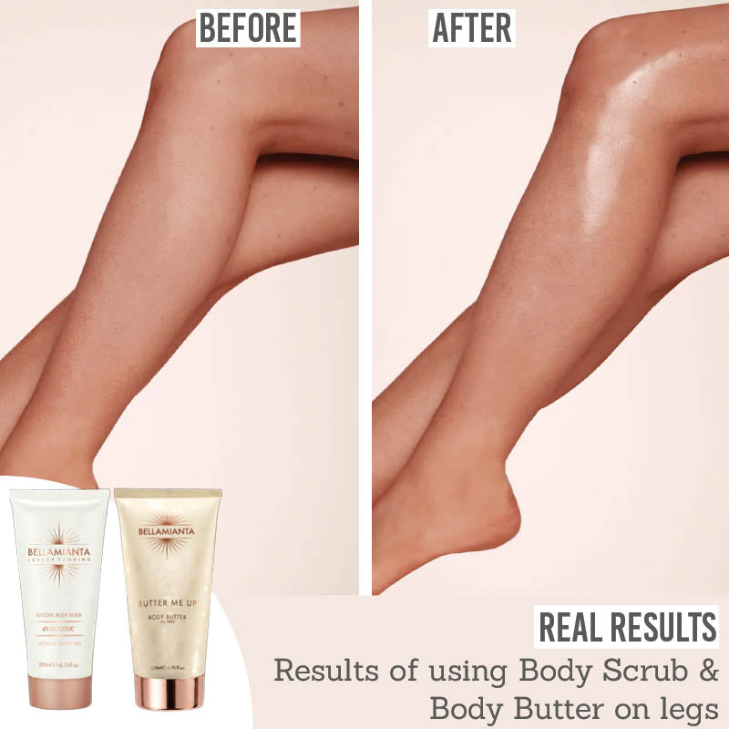 Bellamianta Smoothing Body Duo - Before and After real results on legs