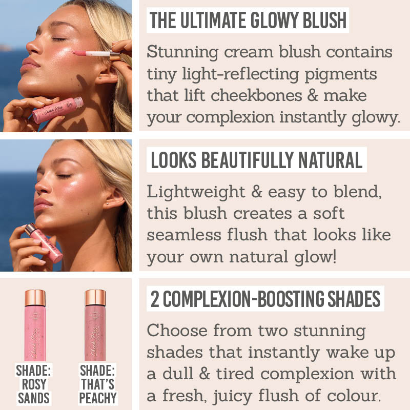 Bellamianta Cheek Kiss Liquid Blush - Key benefits - The ultimate glowy blush, looks beautifully natural, 2 complexion-boosting shades