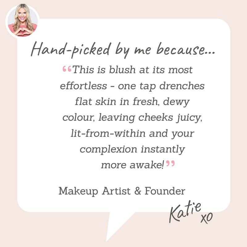 Bellamianta Cheek Kiss Liquid Blush - Hand-picked by Katie for creating a dewy, lit-from-within glow that instantly wakes up the complexion