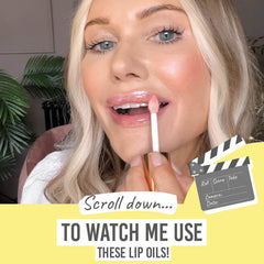 Scroll down to watch me use these Bellamianta SPF30 Lip Oils.