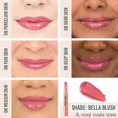 Bellamianta Magic Kiss Lip Balm in Bella Blush on all skin tones