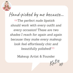 Bellamianta Speak Easy Modern Lip Duo  Hand-picked by Katie as the perfect nude for every occasion & outfit! Two shades for effortless chic looks