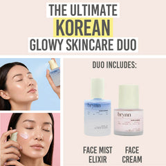 Brynn Pink Camellia Moisturiser & Blue Lotus Elixir Duo - Beauty and the Boutique - The ultimate Korean glowy skincare duo