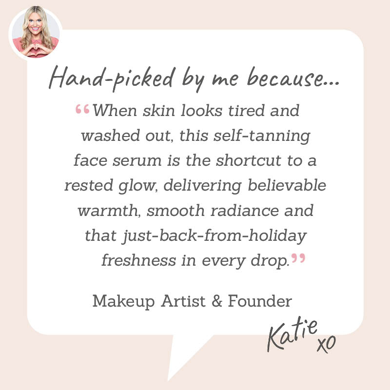 Cocosolis SOLIS Self-Tanning Face Serum - Hand-picked by Katie to give tired skin an instant rested glow with a believable warmth & radiance