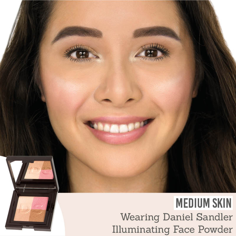 Daniel Sandler Illuminating Face Powder on medium skin