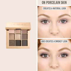 Delilah Smokey Eyeshadow Palette in Jezebel on porcelain skin