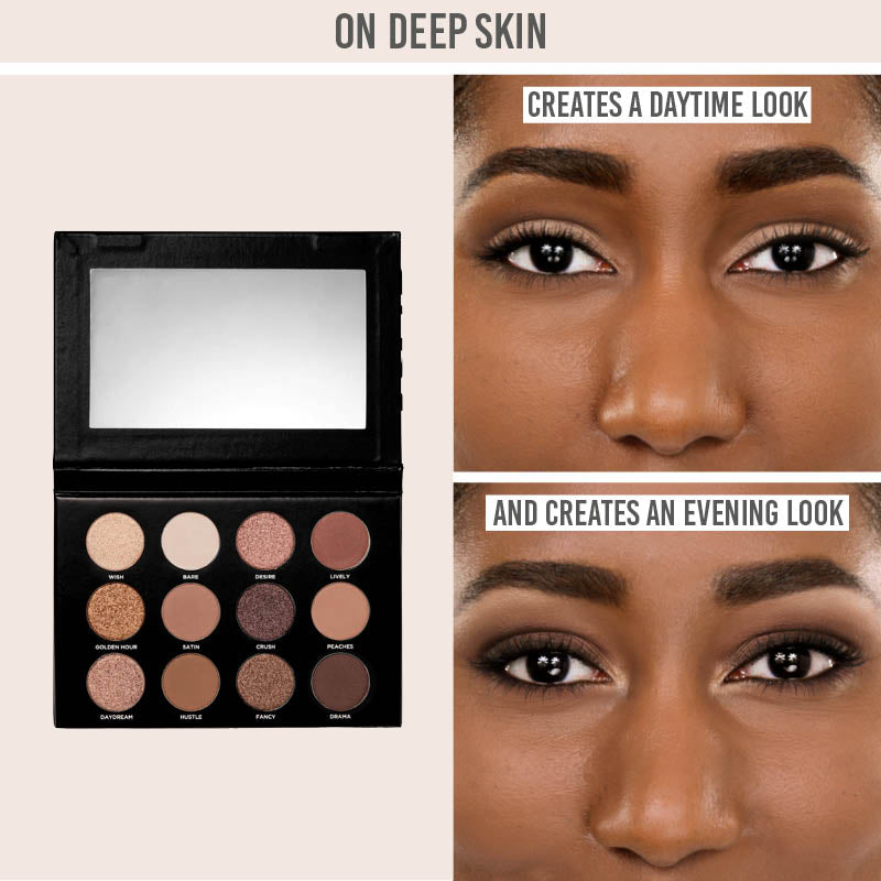 Doll Smash Expressionism Eyeshadow Palette on deep skin