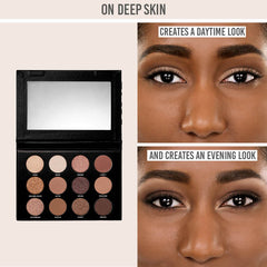 Doll Smash Expressionism Eyeshadow Palette on deep skin