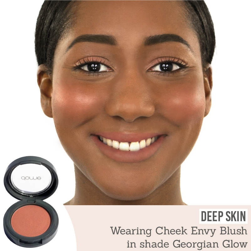 Dome Beauty Cheek Envy Blush in Georgian Glow on deep skin