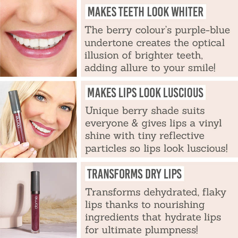 Dome Beauty Hydralust Lip Gloss in Frida benefits