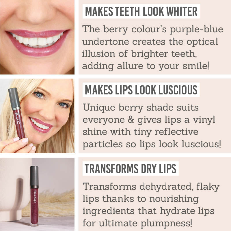 Dome Beauty Hydralust Lip Gloss in Frida| Healthy Berry Lips – Beauty ...