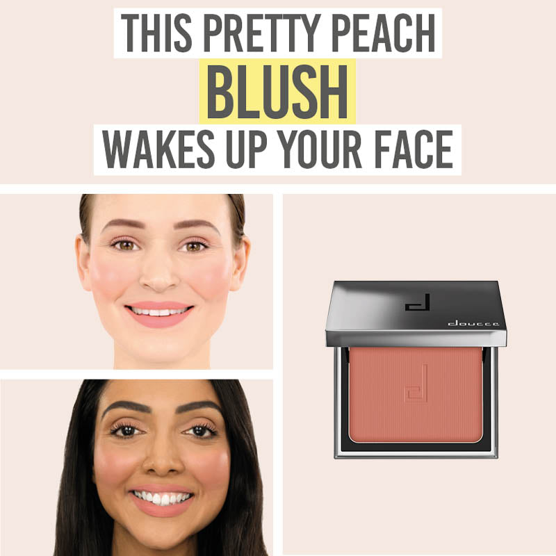 Doucce Cheek Blush in shade 'Feeling You' - Beauty and the Boutique - This pretty peach blush wakes up your face