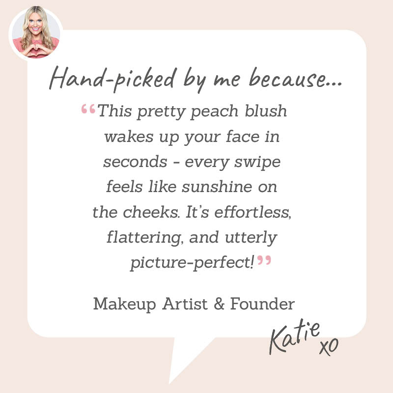 Doucce Cheek Blush in shade 'Feeling You' - Hand-picked by Katie to instantly wake up your face with the perfect peachy flush