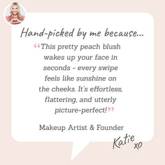 Doucce Cheek Blush in shade 'Feeling You' - Hand-picked by Katie to instantly wake up your face with the perfect peachy flush