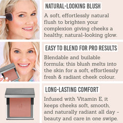 Doucce Cheek Blush in shade 'So Good' key benefits - natural-looking blush, easy to blend for pro-results, long-lasting comfort