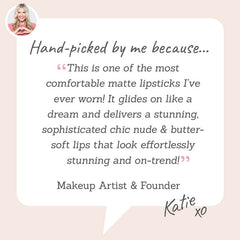 Doucce Matte Temptation Lipstick in shade 'Follow Me' - Hand-picked by Katie for an ultra-comfortable, chic, and sophisticated nude matte
