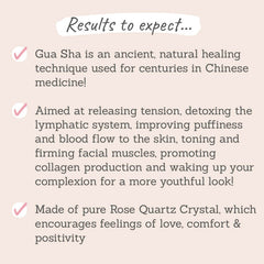 Results to expect - ancient healing technique to release tension, detox lymphatic system, improve puffiness & blood flow, tones facial muscles
