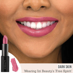 IZI Beauty Empowered Lipstick in Free Spirit on dark skin