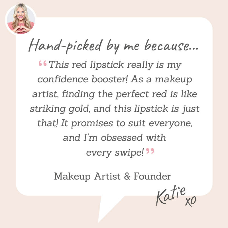 Why Katie loves IZI Beauty Empowered Lipstick in Thrive