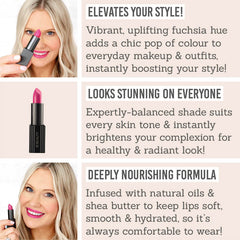 Benefits of IZI Beauty Empowered Lipstick in shade Unleash