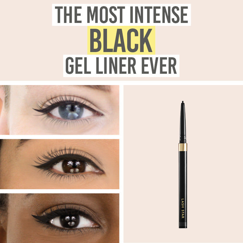 Lash Star Hyper Performance Gel Eyeliner results on different skin tones