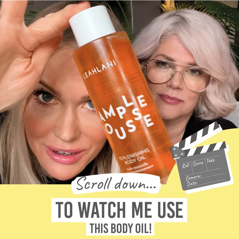 Scroll down to watch Leahlani Skincare Pamplemousse Replenishing Body Oil in action