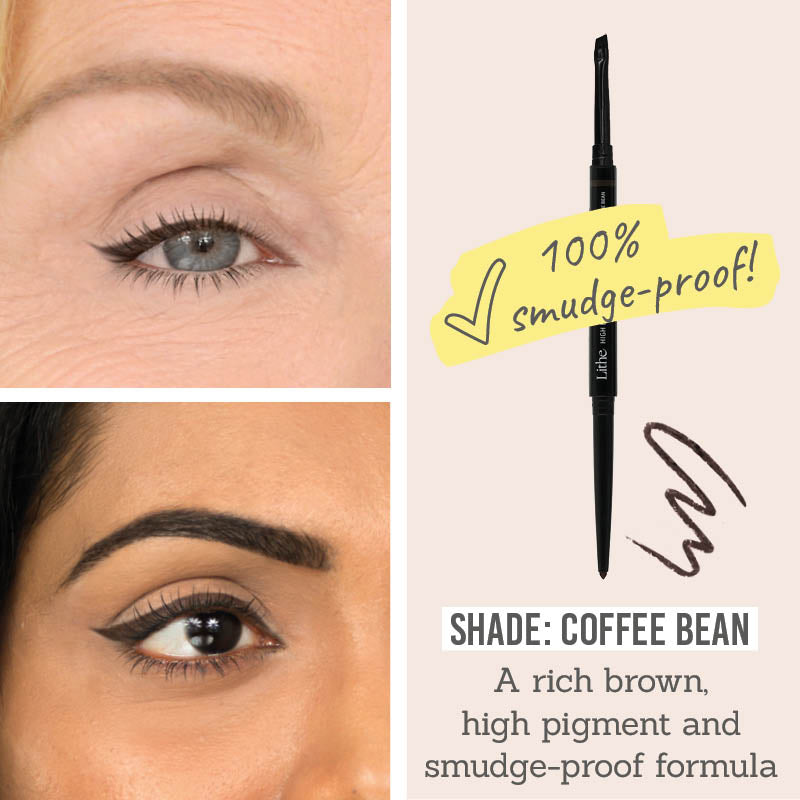 Lithe High Definition Gel Eyeliner results in shade coffee bean