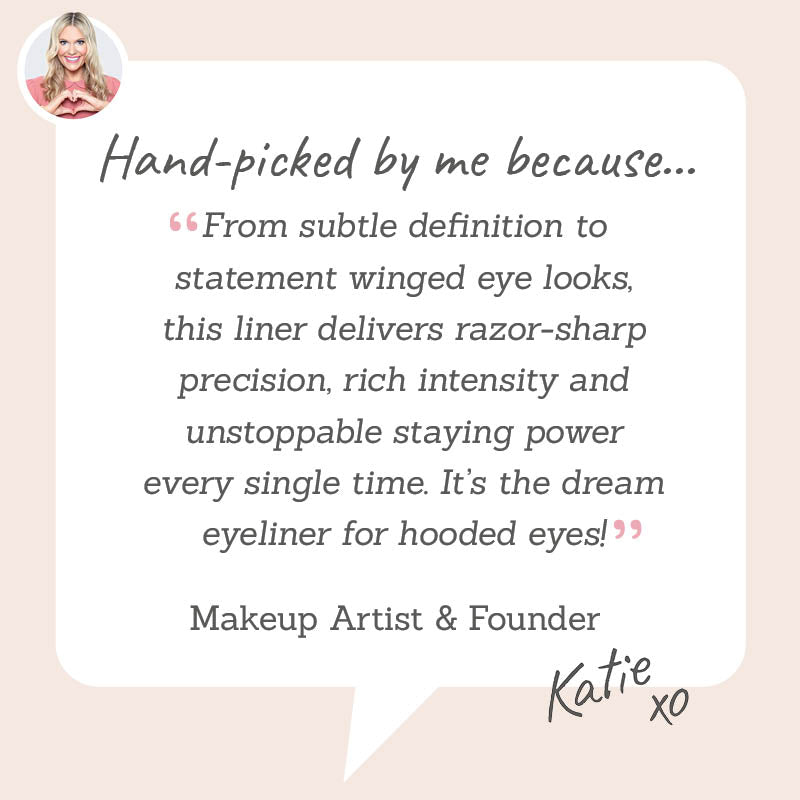 Lithe High Definition Gel Eyeliner - Hand-picked by Katie for its sharp precision, rich intensity & staying power - perfect for hooded eyes