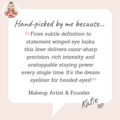 Lithe High Definition Gel Eyeliner - Hand-picked by Katie for its sharp precision, rich intensity & staying power - perfect for hooded eyes