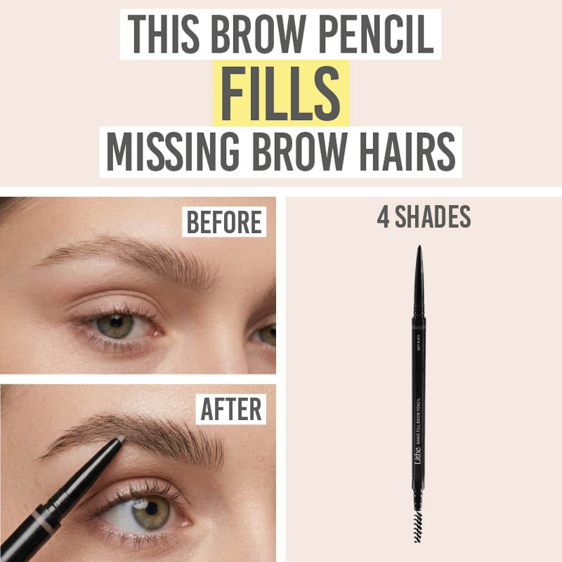 Lithe Nano Fill Brow Pencil - Beauty and the Boutique - This brow pencil fills missing brow hairs