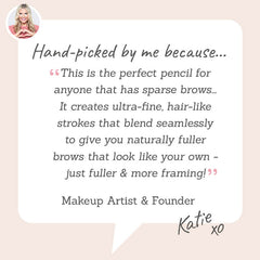 Lithe Nano Fill Brow Pencil - Hand-picked by Katie to transform sparse brows  into naturally fuller brows with ultra-thin, hair-like strokes  